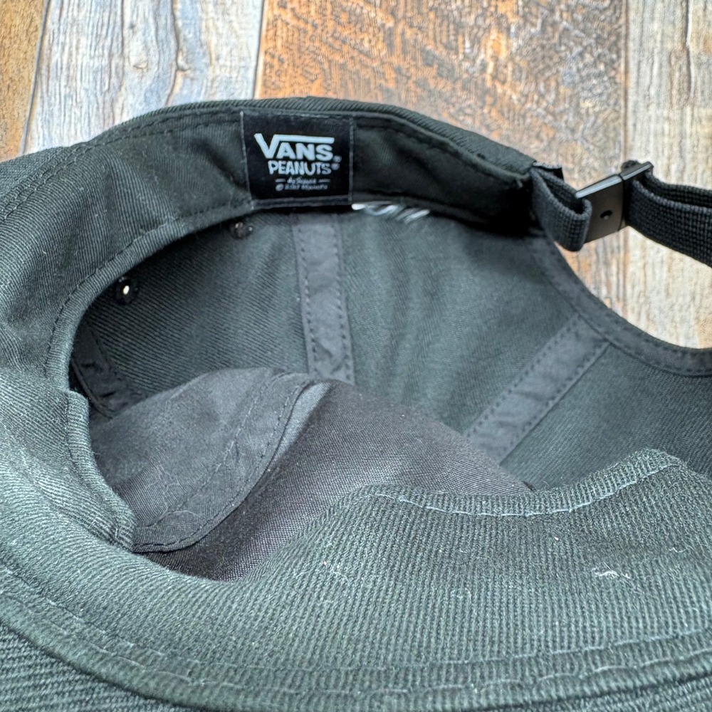 Vans Peanuts Woodstock Embroidered Black Adjustable Strapback Hat Cap - Picture 4 of 4
